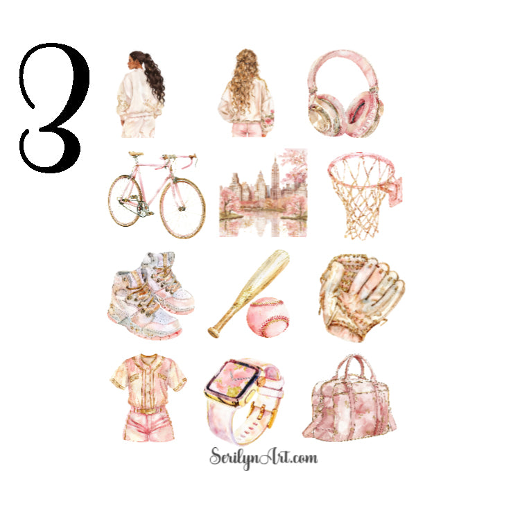 Sporty Spring Sticker Sheet