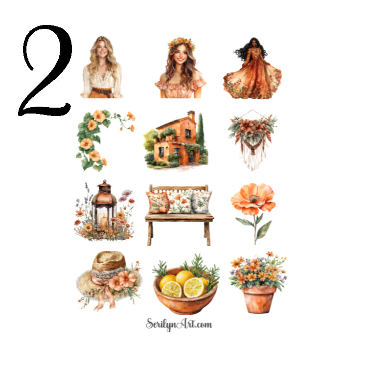 Spring Boho Countryside Sticker Sheet