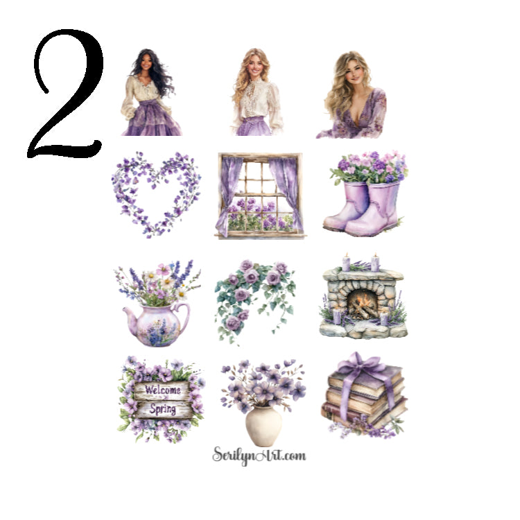 Cottage Hearth Spring Sticker Sheet