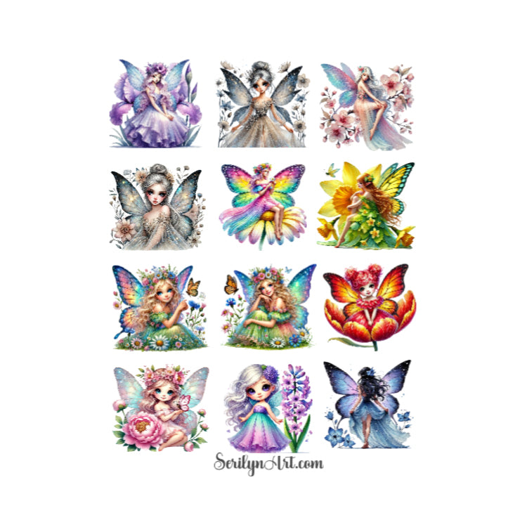 Spring Fairies Sticker Sheet