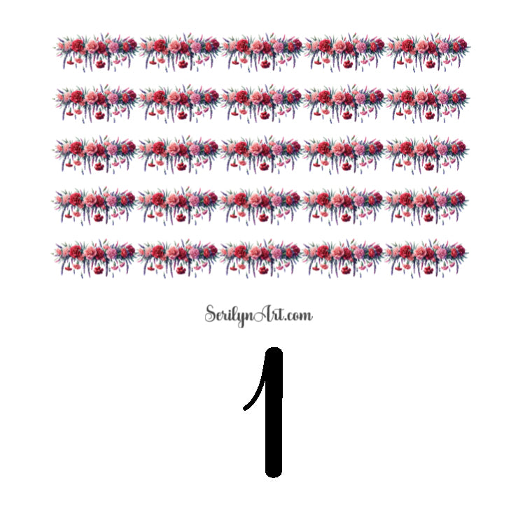 Spring Garland Sticker Sheet