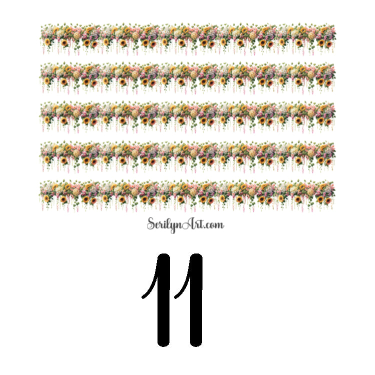 Spring Garland Sticker Sheet