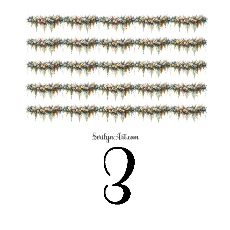 Spring Garland Sticker Sheet