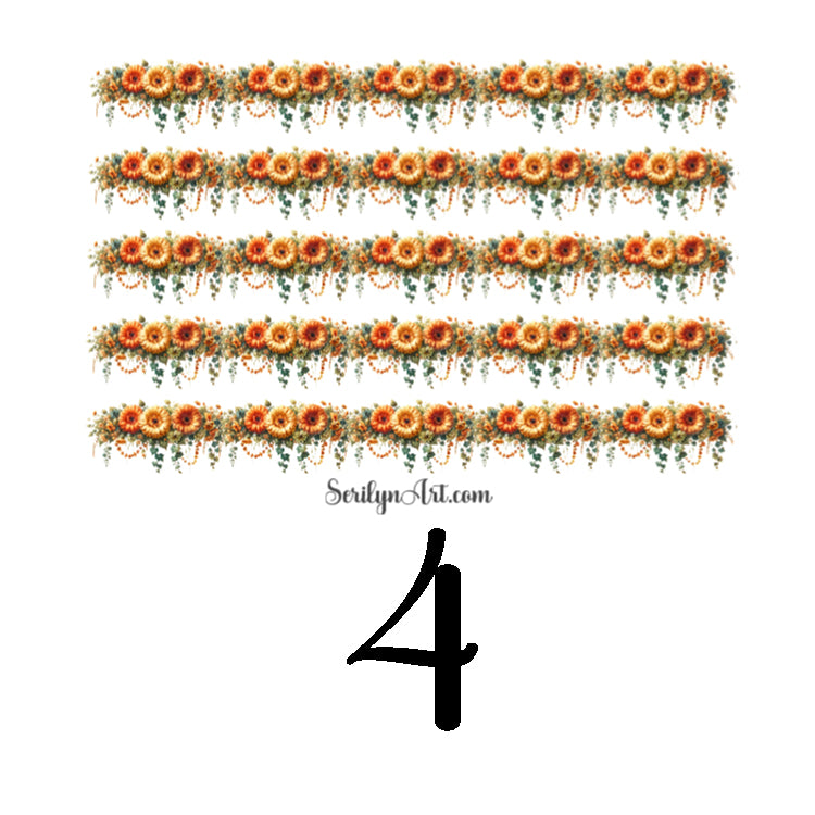 Spring Garland Sticker Sheet