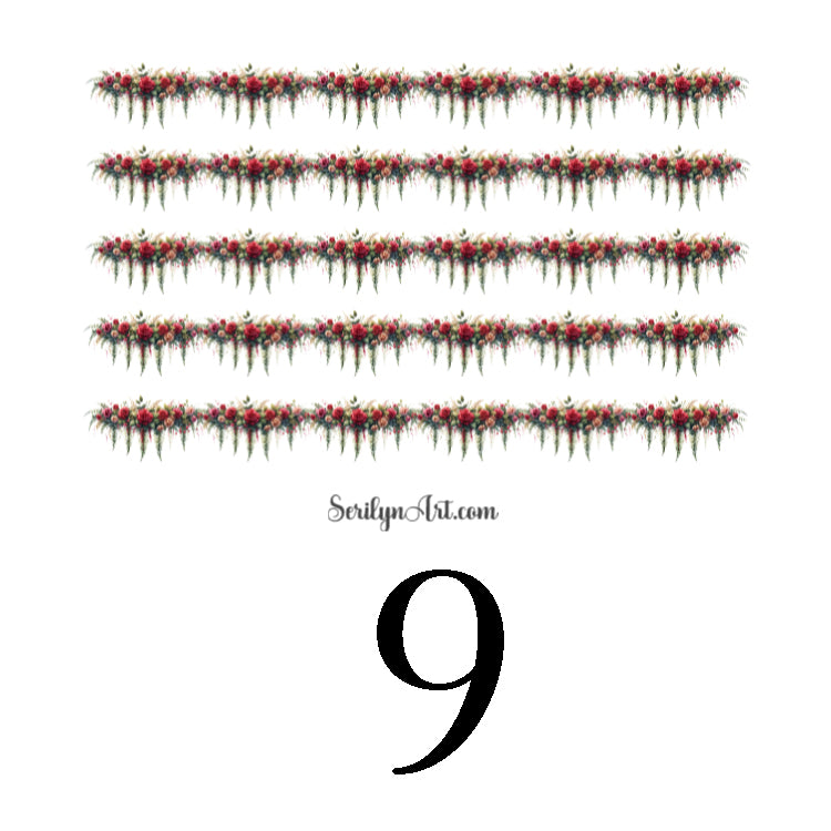 Spring Garland Sticker Sheet