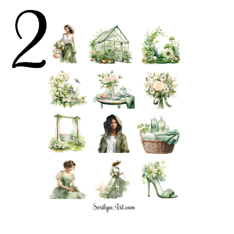 Spring Green Sticker Sheet