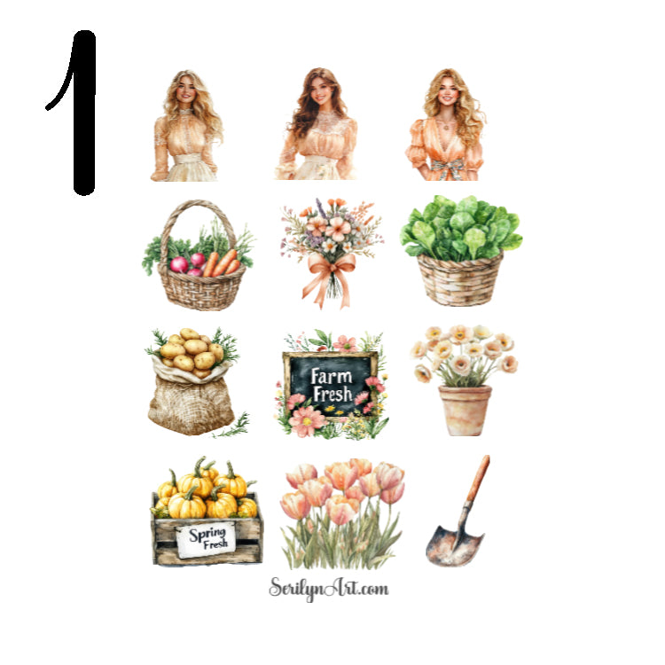 Harvest Spring Sticker Sheet