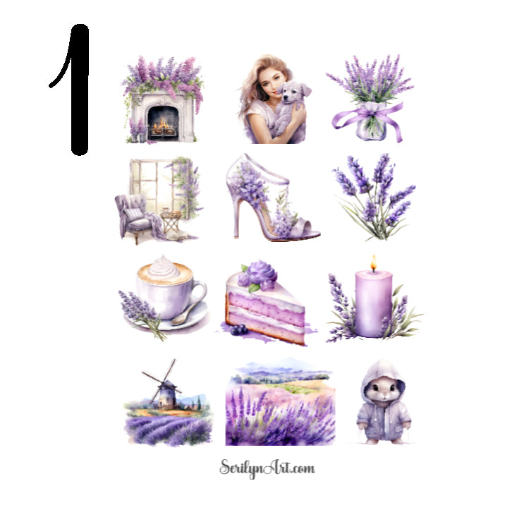 Spring Lavender Sticker Sheet