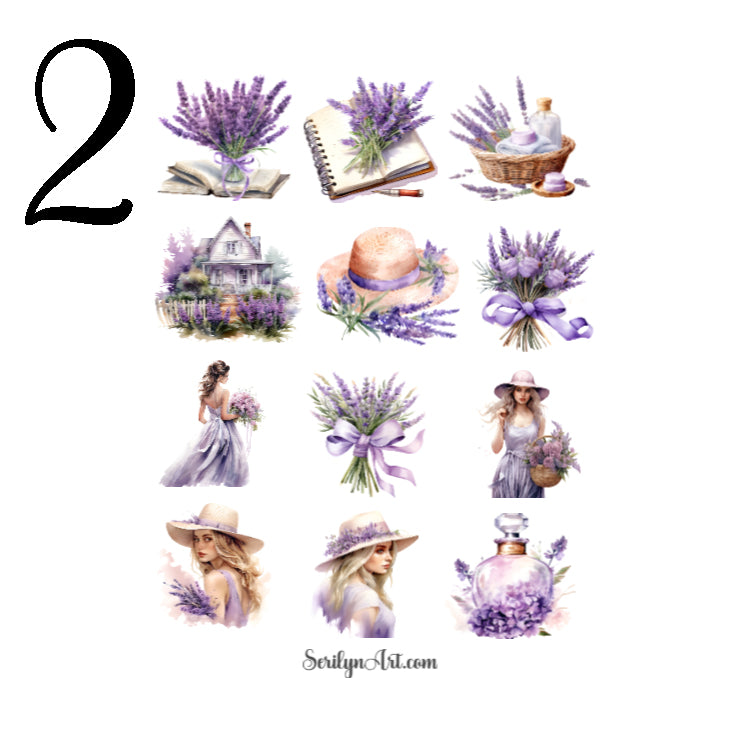 Spring Lavender Sticker Sheet