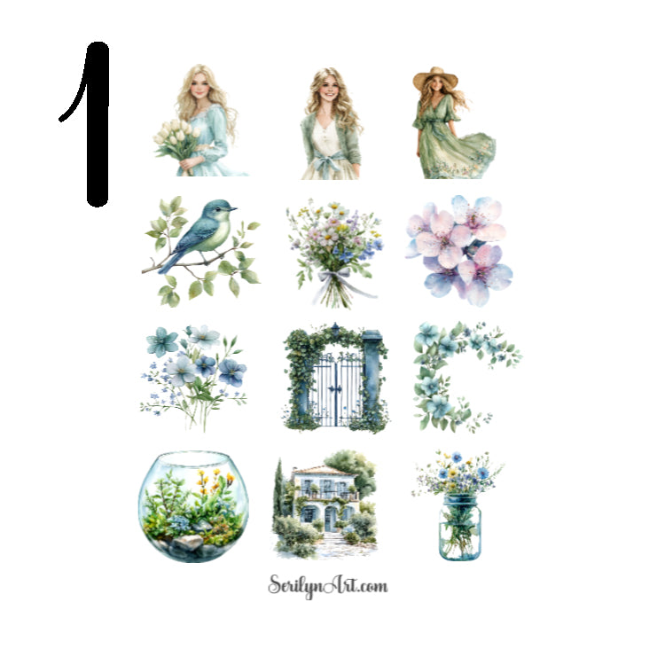 Spring Morning Dew Sticker Sheet