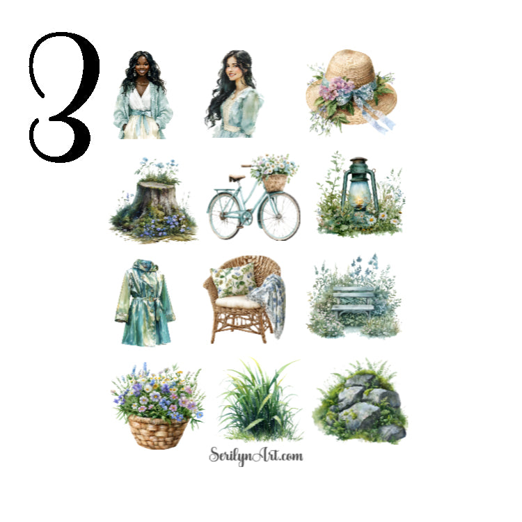 Spring Morning Dew Sticker Sheet