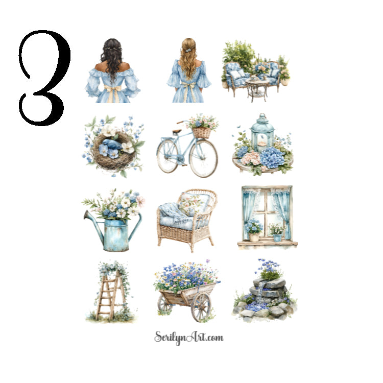 Spring Rustic Garden Sticker Sheet