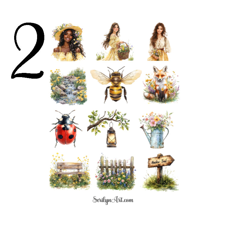 Wild Meadow Spring Sticker Sheet
