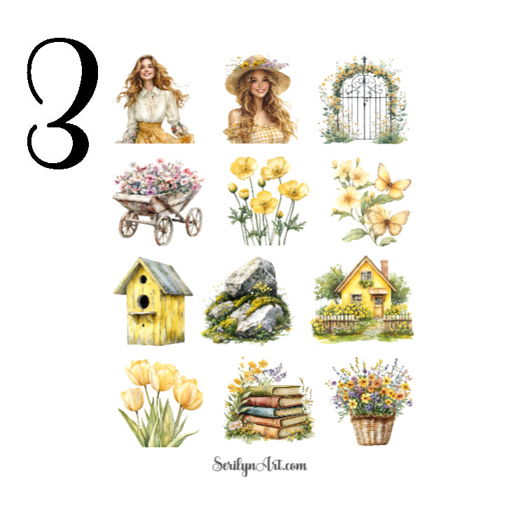 Wild Meadow Spring Sticker Sheet