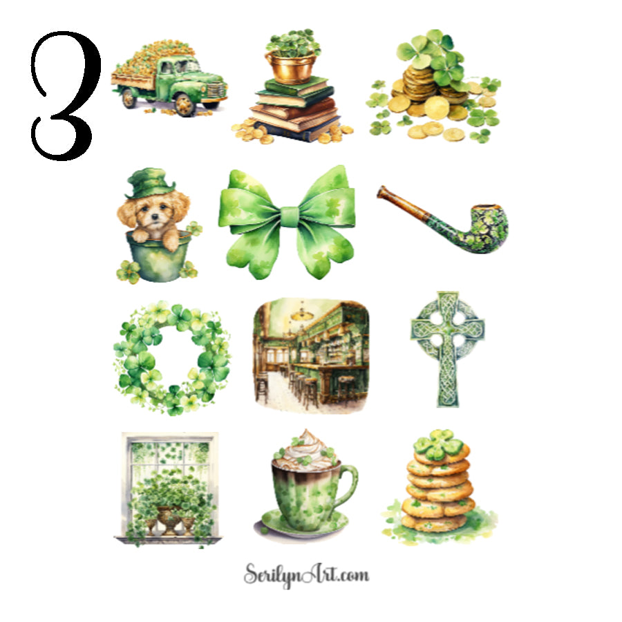 St. Patricks Day Sticker Sheet