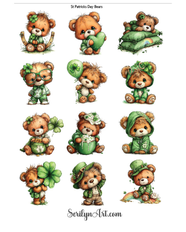 St Patricks Day Bears