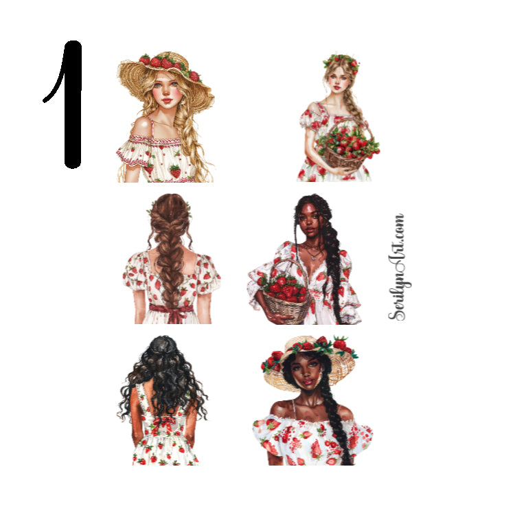 Strawberry Addiction Sticker Sheet