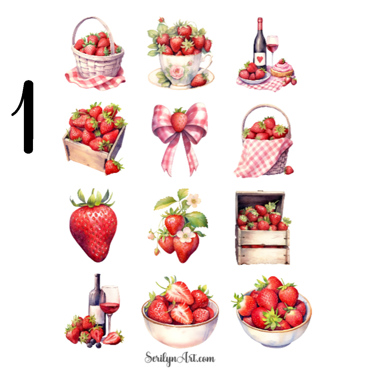 Strawberry Farm Sticker Sheet