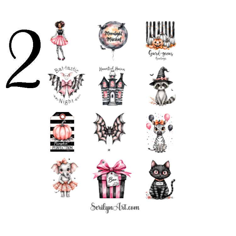 Stripes and Spiderwebs Sticker Sheet