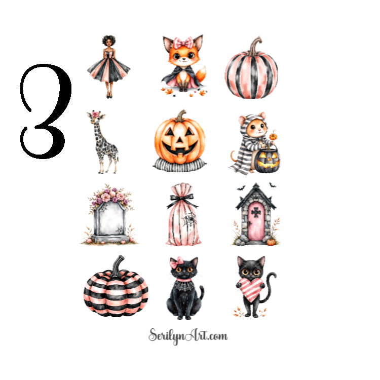 Stripes and Spiderwebs Sticker Sheet