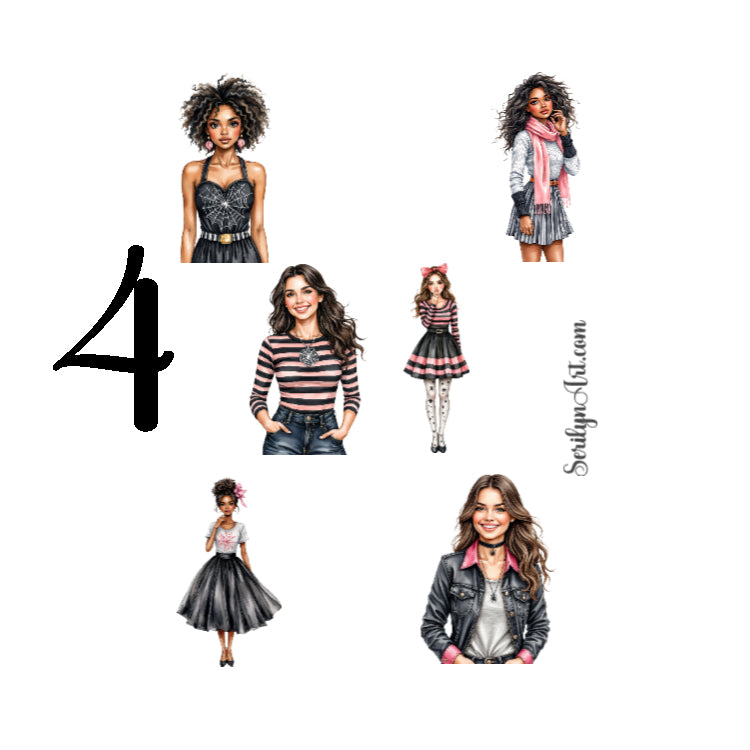 Stripes and Spiderwebs Sticker Sheet