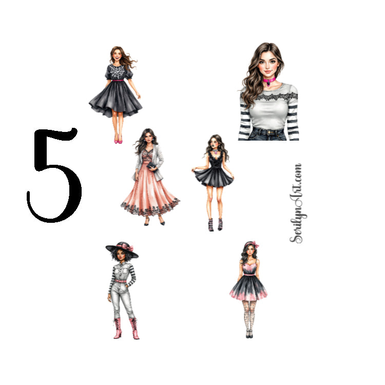 Stripes and Spiderwebs Sticker Sheet