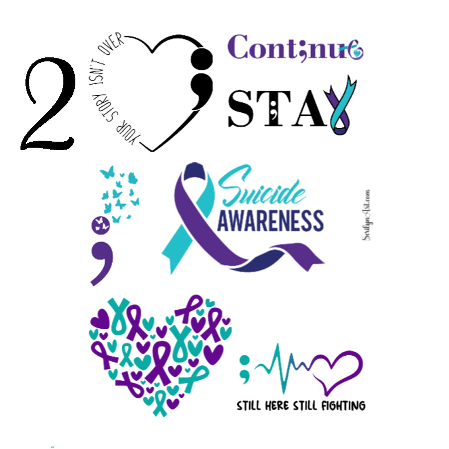 Suicide Awareness Sticker Sheet