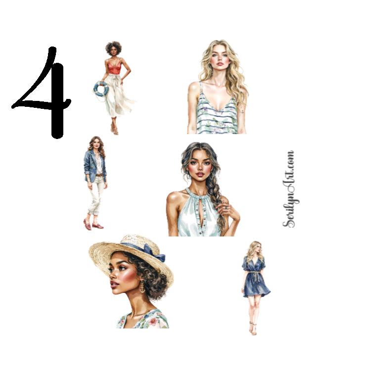 Summer Anchor Sticker Sheet