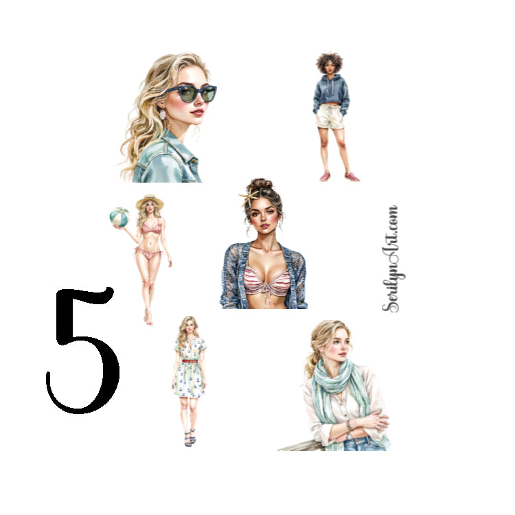 Summer Anchor Sticker Sheet