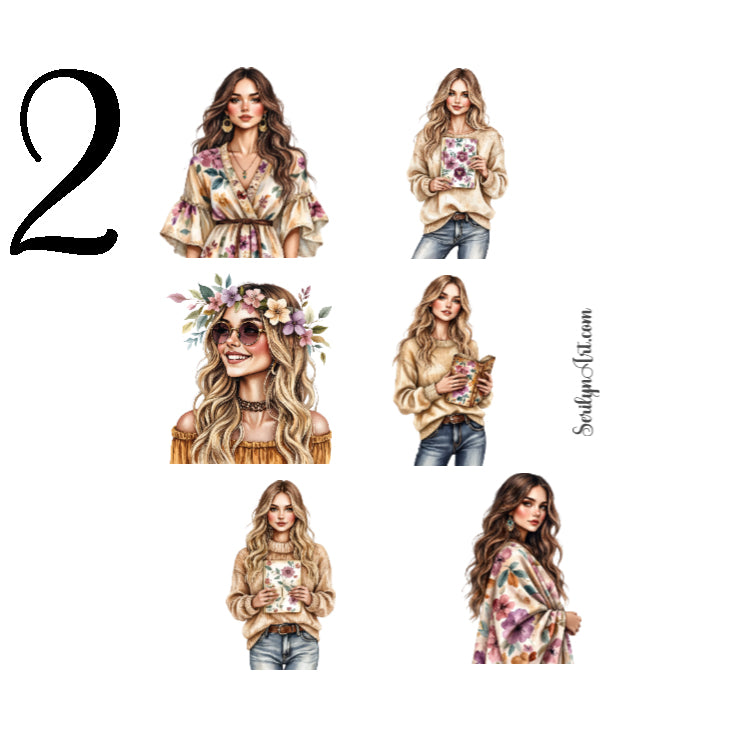 Summer Boho Sticker Sheet