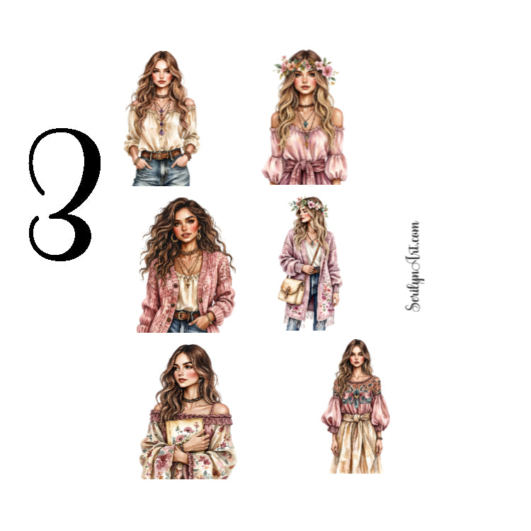 Summer Boho Sticker Sheet