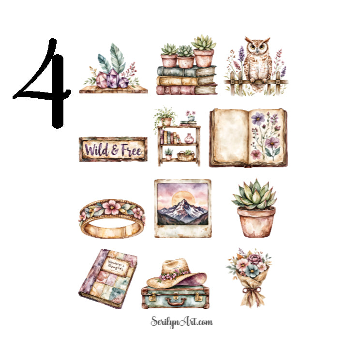 Summer Boho Sticker Sheet