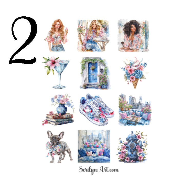 Summer City Sticker Sheet