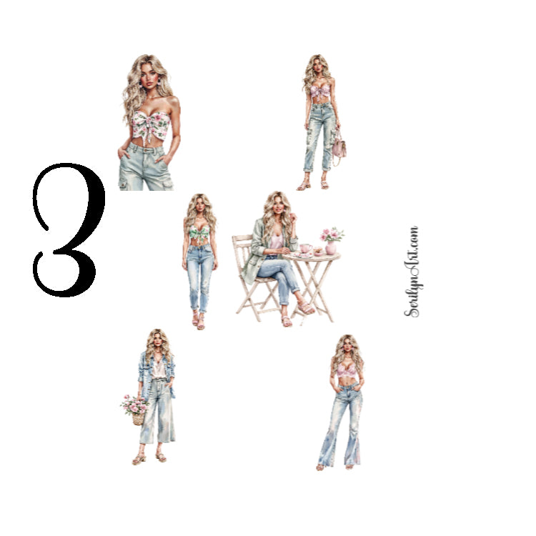 Summer City Sticker Sheet