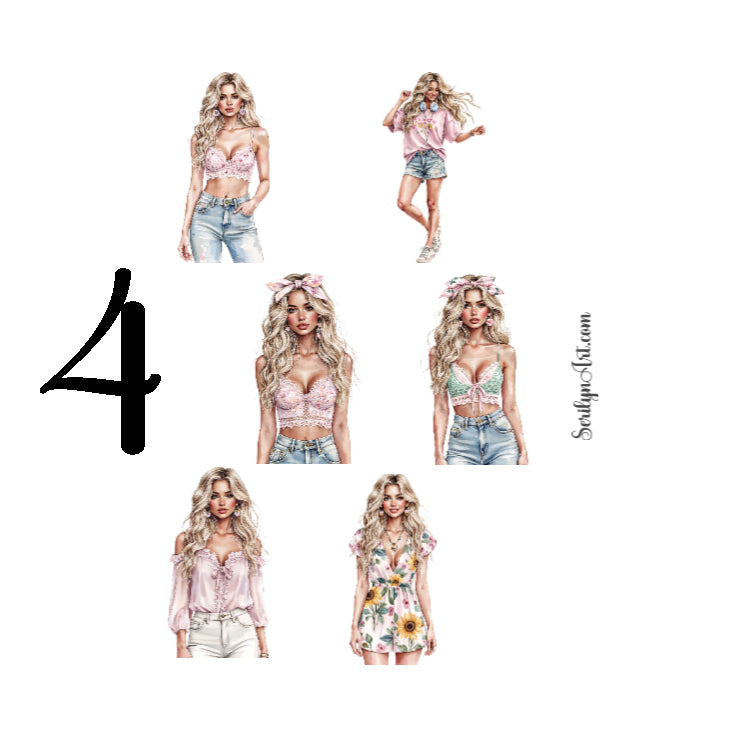 Summer City Sticker Sheet