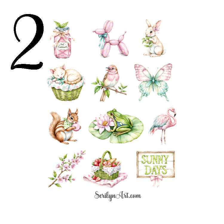 Summer Douceaur Sticker Sheet