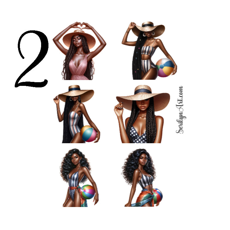 Summer Girls Sticker Sheet