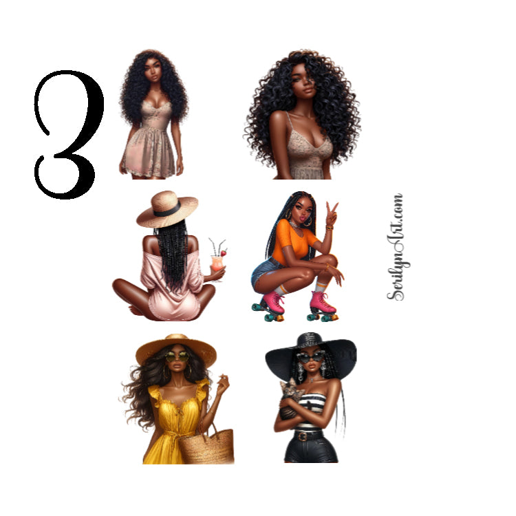 Summer Girls Sticker Sheet