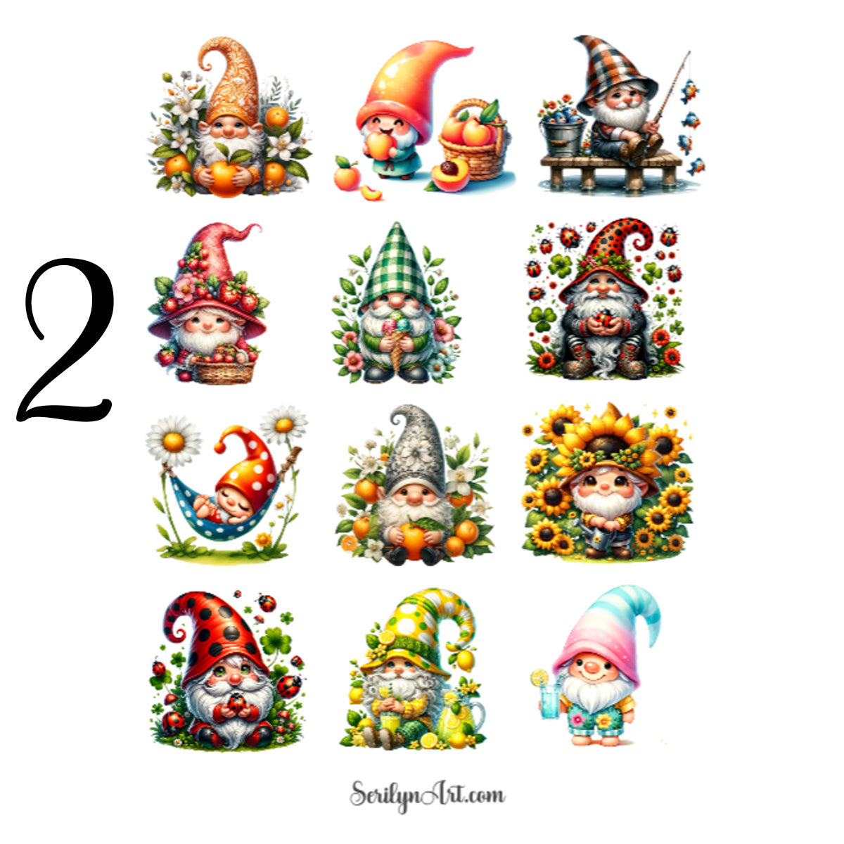 Summer Gnomes Sticker Sheet