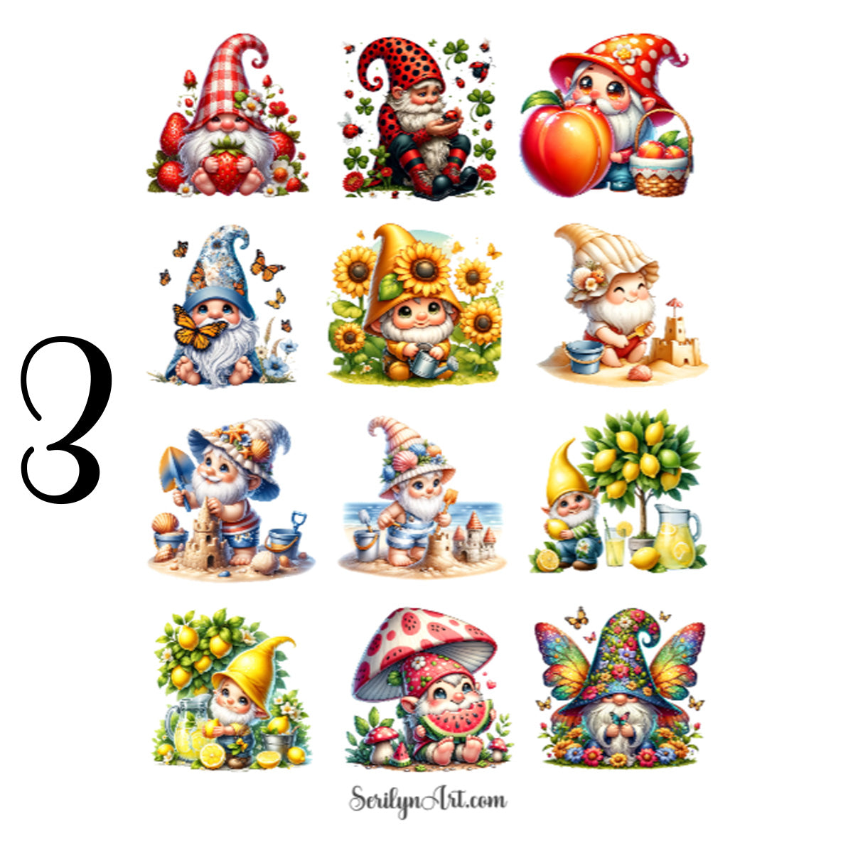 Summer Gnomes Sticker Sheet
