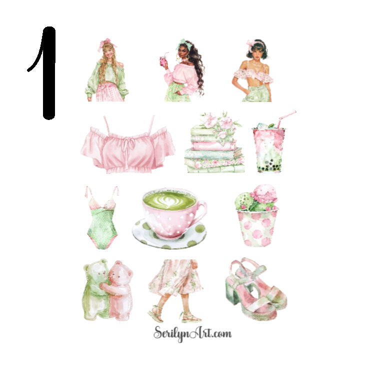 Summer Mood Sticker Sheet