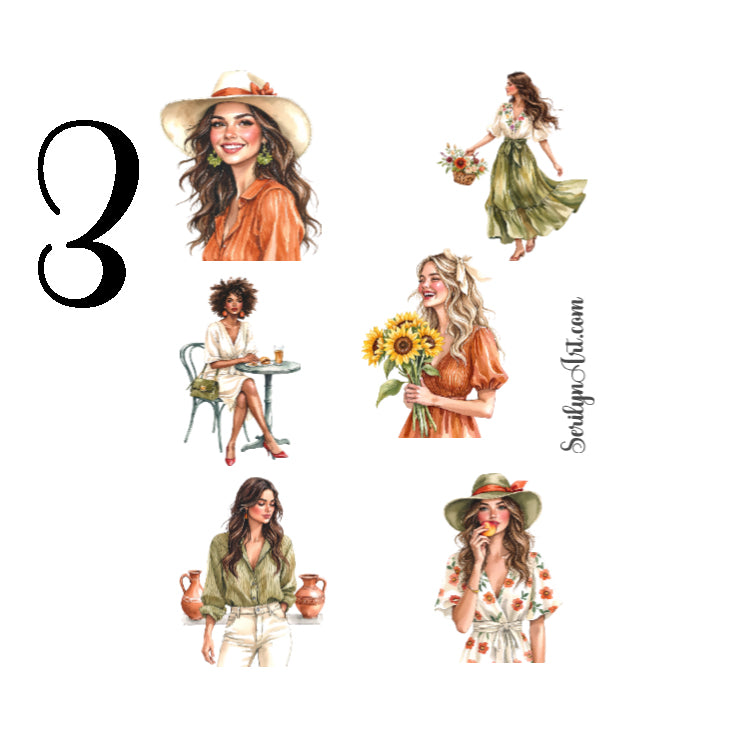 Summer Sunwashed Sticker Sheet