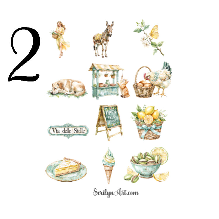 Summer in Italy Sticker Sheet