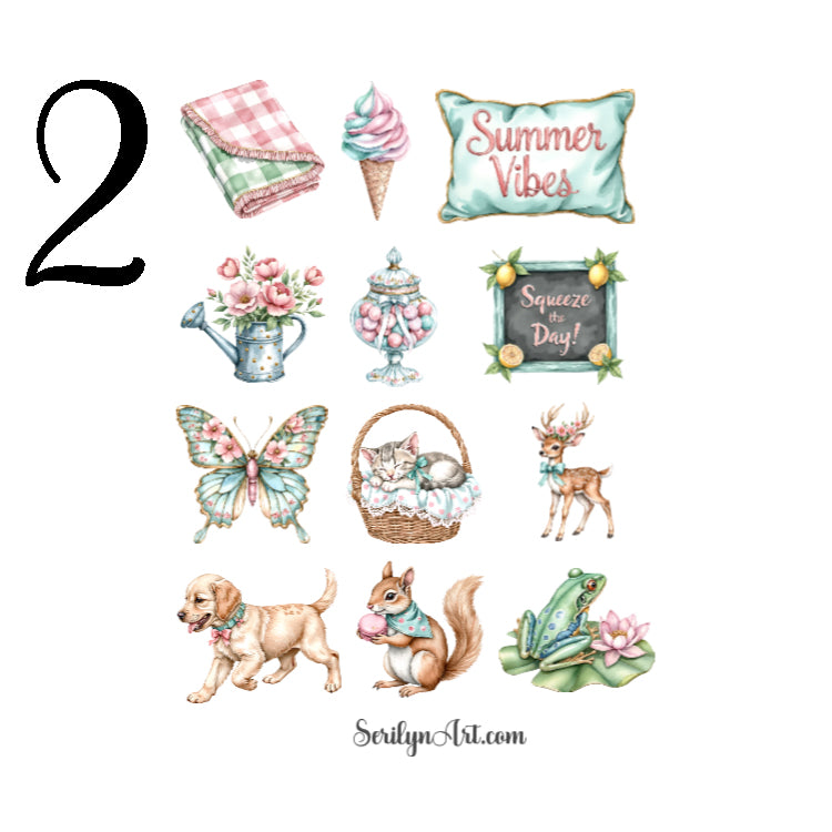 Summertime Vibes Sticker Sheet