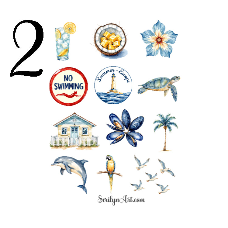 Summery Sticker Sheet