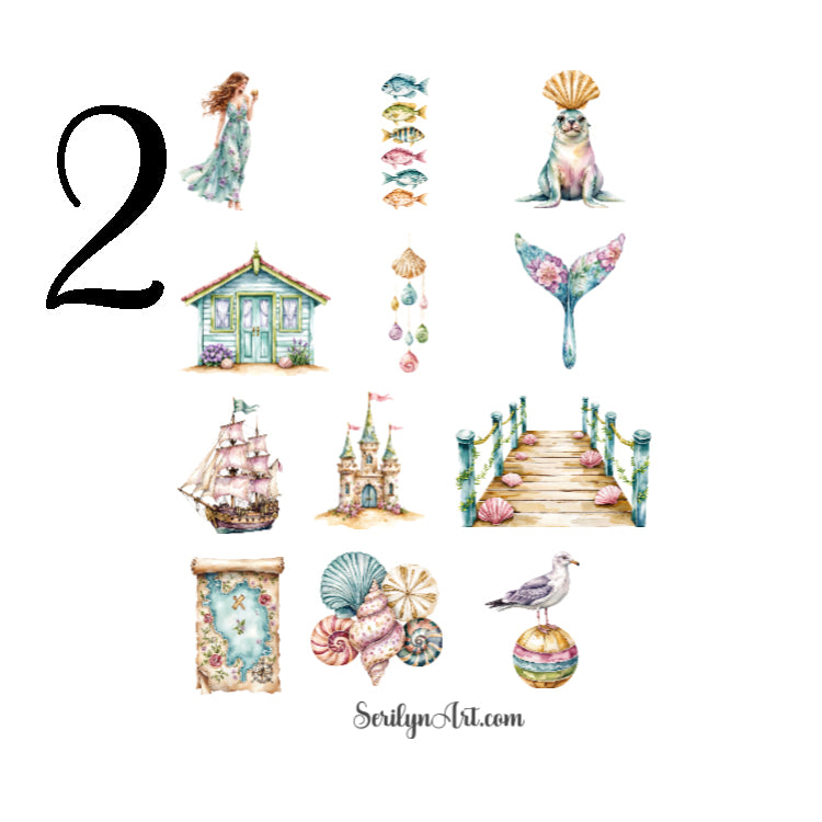 Sun Kissed Lagoon Sticker Sheet