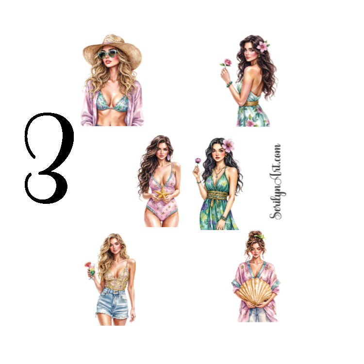 Sun Kissed Lagoon Sticker Sheet