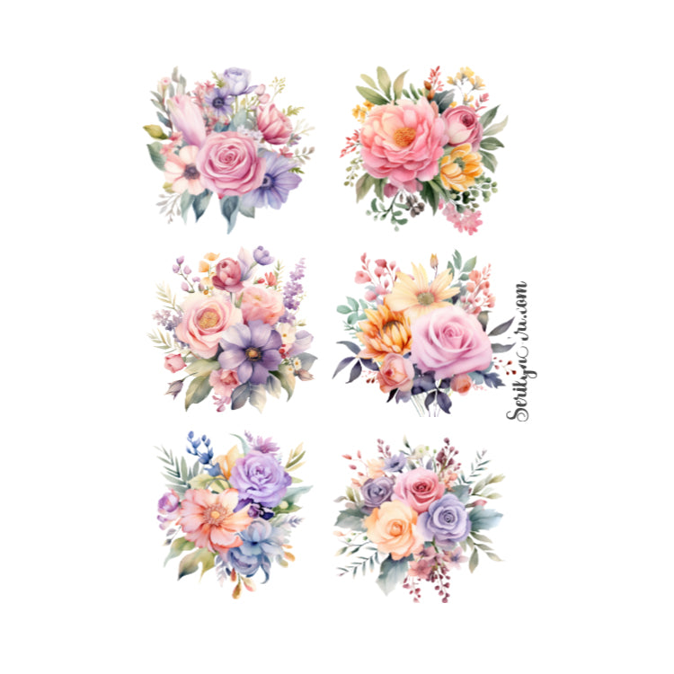Sweet Bouquets Sticker Sheet
