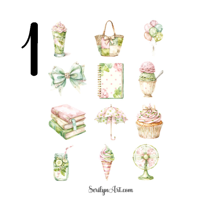 Sweet Summertime Sticker Sheet