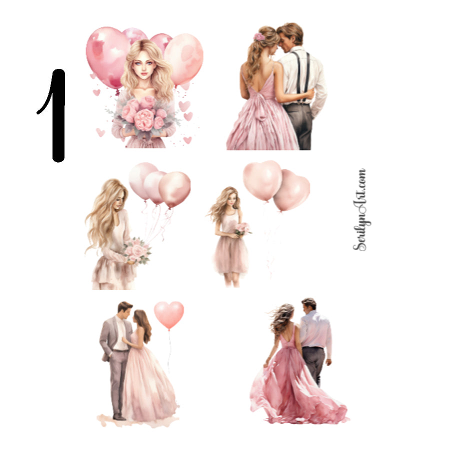 Sweet Valentine Sticker Sheet